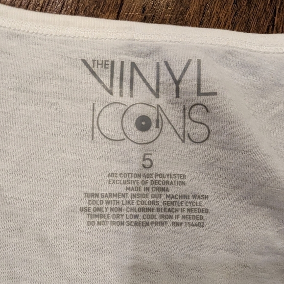 Def Leopard Studded Crew Tank - Cotton Ivory, plus sz 5x - Picture 5 of 12